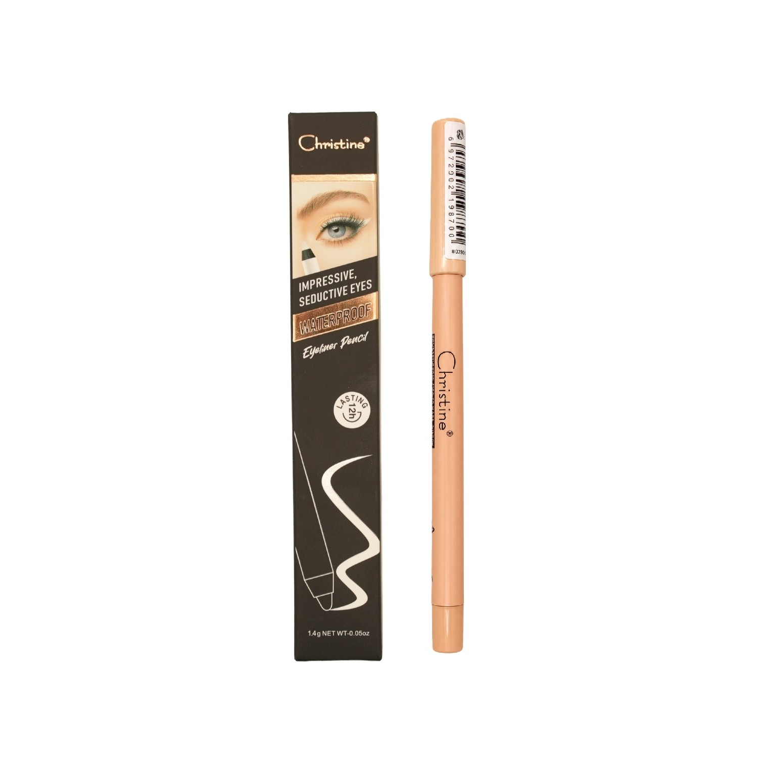 CHRISTINE IMPRESSIVE, SEDUCTIVE EYES Waterproof Eyeliner Pencil   كريستين قلم ايلاينر مقاوم للماء