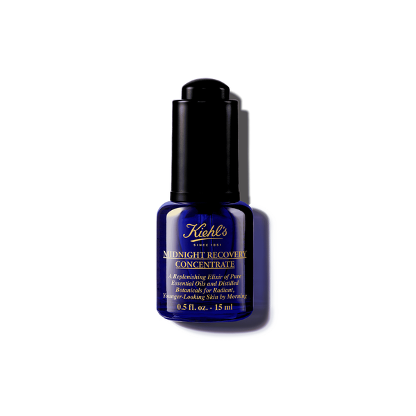 KIEHL'S Midnight Recovery Concentrate Moisturizing Face Oil Serum 15ml  كيلز سيروم زيتي ليلي مصمم لدعم عملية تجدد البشرة أثناء النوم