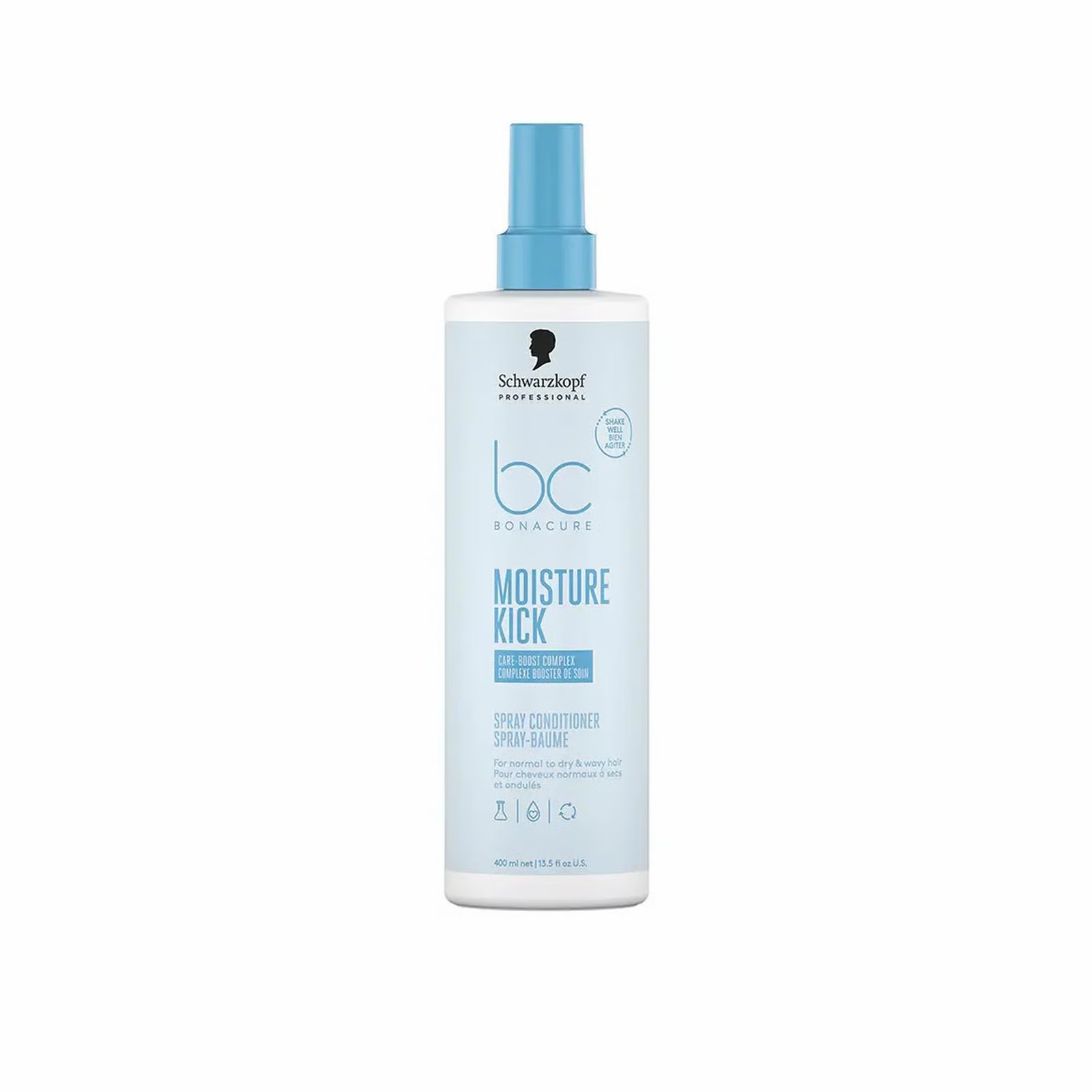 SCHWARZKOPF BC Moisture Kick Spray Conditioner 200ml شفارتسكوبف بخاخ بلسم مرطب للشعر الجاف يفك التشابك ويحمي من الحرارة