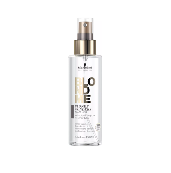 SCHWARZKOPF Blond Me Wonders Glaze Mist For All Hair Types 150ml شفارتسكوبف مست يقوي و يحمي الشعر الاشقر 