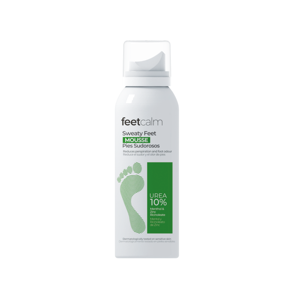 FEET CALM Sweaty Feet Mousse 75ml فيت كالم مرطي للقدمين يقلل التعرق و الروائح 