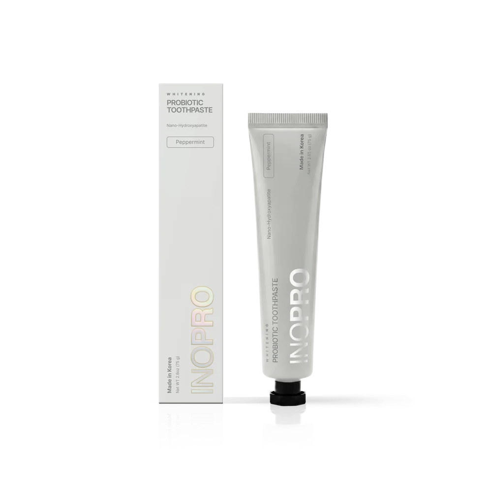 INOPRO Probiotic Toothpaste 75g - Peppermint اينوبرو معجون اسنان مبيض برائحة النعناع المنعش