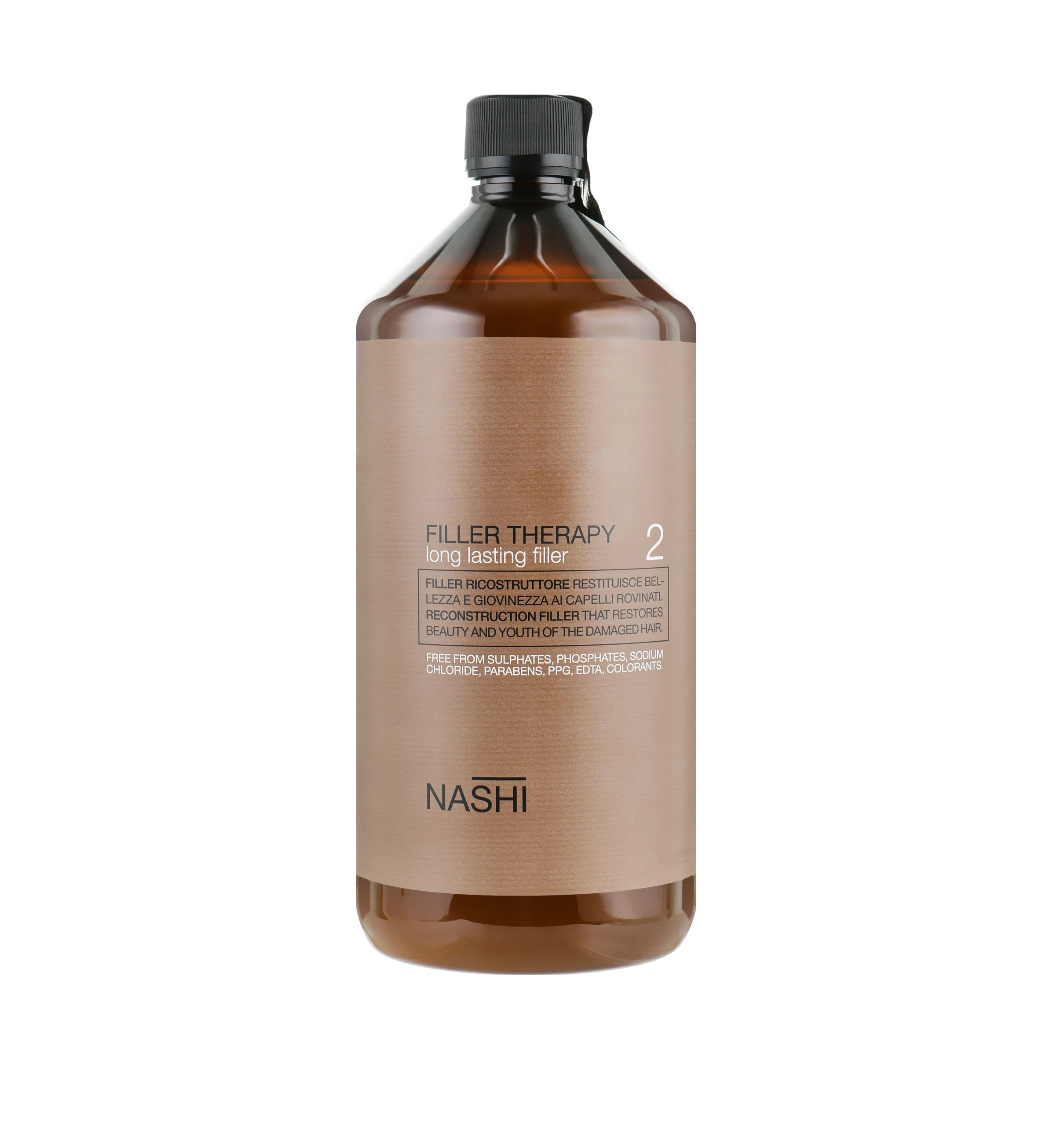 NASHİ ARGAN Filler Therapy Long Lasting Filler Reconstruction Filler 1000ml ناشي اركان سيروم يقوي الشعر ويجدده، يزيد كثافته ويرطبه ويمنحه نعومة ولمعانًا