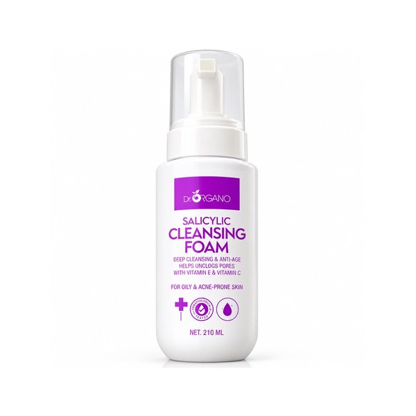 DR. ORGANO SALICYLIC CLEANSING FOAM 210ml دكتور أورگانو غسول رغوي منظف للبشرة الدهنية والمعرضة للحبوب