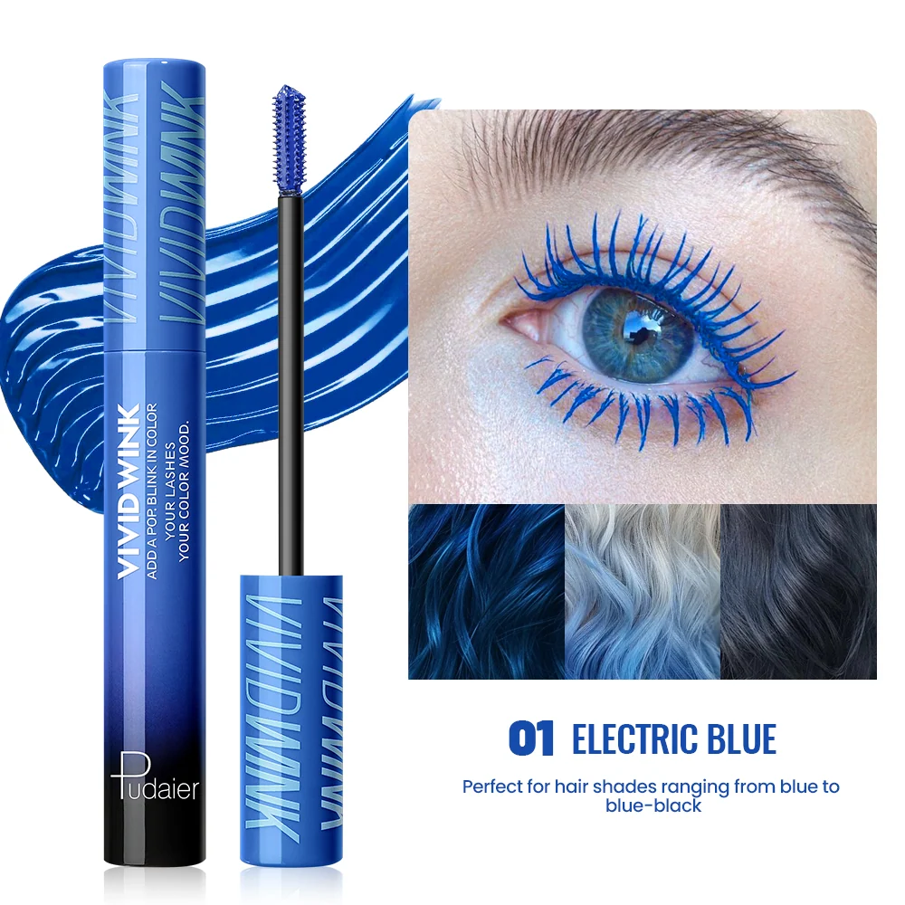 PUDAIER Cosmetics Blink-in Color Vivid Wink Hair & Lash Color mascara  بوداير مسكارا ملونة متعددة الاستخدامات للرموش وخصلات الشعر