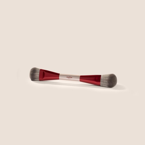 NARINS BEAUTY Blend & Blur Duo Brush نارين بيوتي فرشاة دمج وتنعيم المكياج مزدوجة