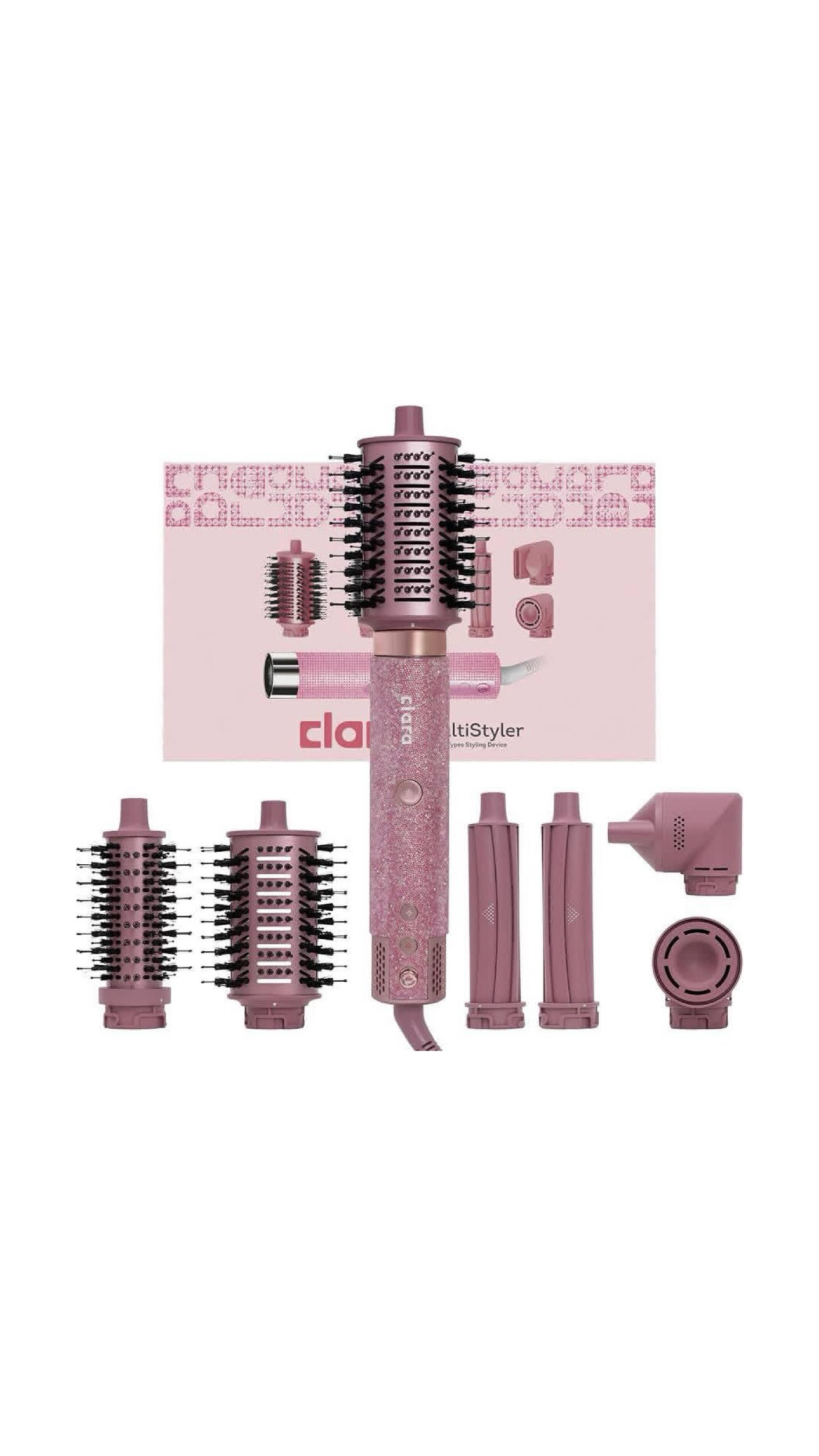 CLARA MULTI STYLER 6-IN-1 - BLING CANDY ROSE C33 كلارا جهاز تصفيف وتجفيف الشعر باللون الرصاصي