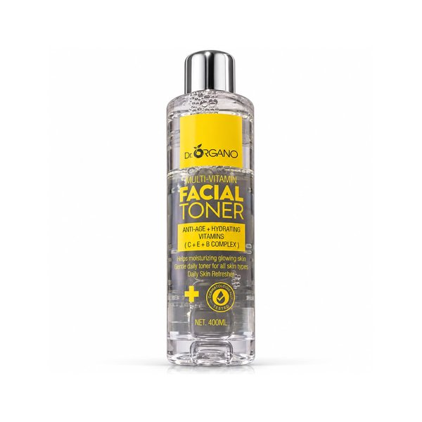 DR. ORGANO MULTI-VITAMIN FACIAL TONER 400ml دكتور أورگانو تونر متعدد الڤيتامينات للعناية بالبشرة 