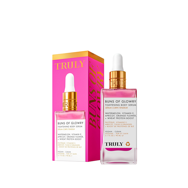 TRULY Beauty Buns Of Glowry Tightening Body Serum 90ml  ترولي سيروم يرطب بعمق يشد نسيج الجسم ويكافح علامات التمدد والترهلات