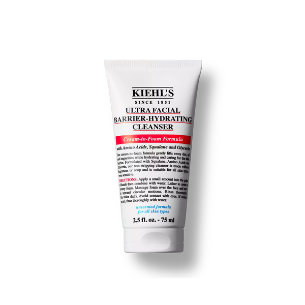 KIEHLS Ultra Facial Barrier-Hydrating Cleanser 75ml كيلز غسول مرطب ينظف البشرة بلطف ويرطبها، ويعزز حاجزها الطبيعي