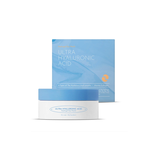 ORJENA Hydrogel Ultra Hyaluronic Acid Eye Patch 90g (1.5g x 60pcs)  اورجينا بادات حمض الهيالورنويك لمنطقة حول العين توفر ترطيباً مكثفاً وتقلل الانتفاخ 