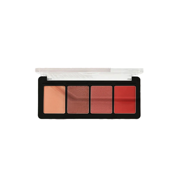 PUDAIER Cosmetics FOUR-COLORS WILD EYESHADOW PALETTE - 06  بوداير باليت ظلال عيون بلمسة مطفية