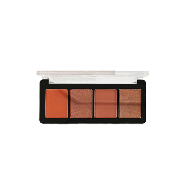 PUDAIER Cosmetics FOUR-COLORS WILD EYESHADOW PALETTE - 07  بوداير باليت ظلال عيون بلمسة مطفية