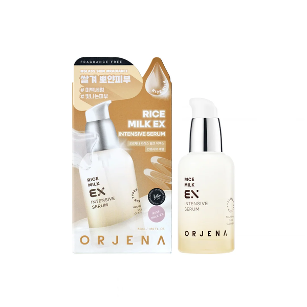 ORJENA Rice Milk EX Intensive Serum 50ml  اورجينا سيروم حليب الارز المكثف يرطب البشرة ويعزز نعومتها وإشراقتها