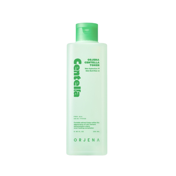 ORJENA Nature Centella Toner 250ml  اورجينا تونر السنتيلا يرطب وينعش ويهدئ مظهر الاحمرار وتهيج البشرة