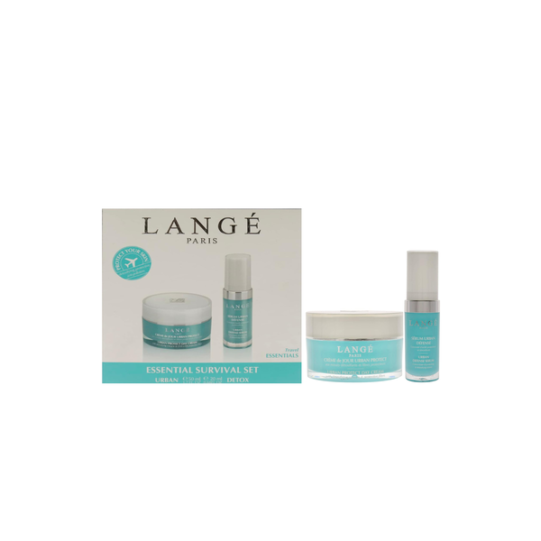 LANGE PARIS Essential Survival Detox Set (Cream 50ml + Serum 20ml) لانجي مجموعة العناية بالبشرة