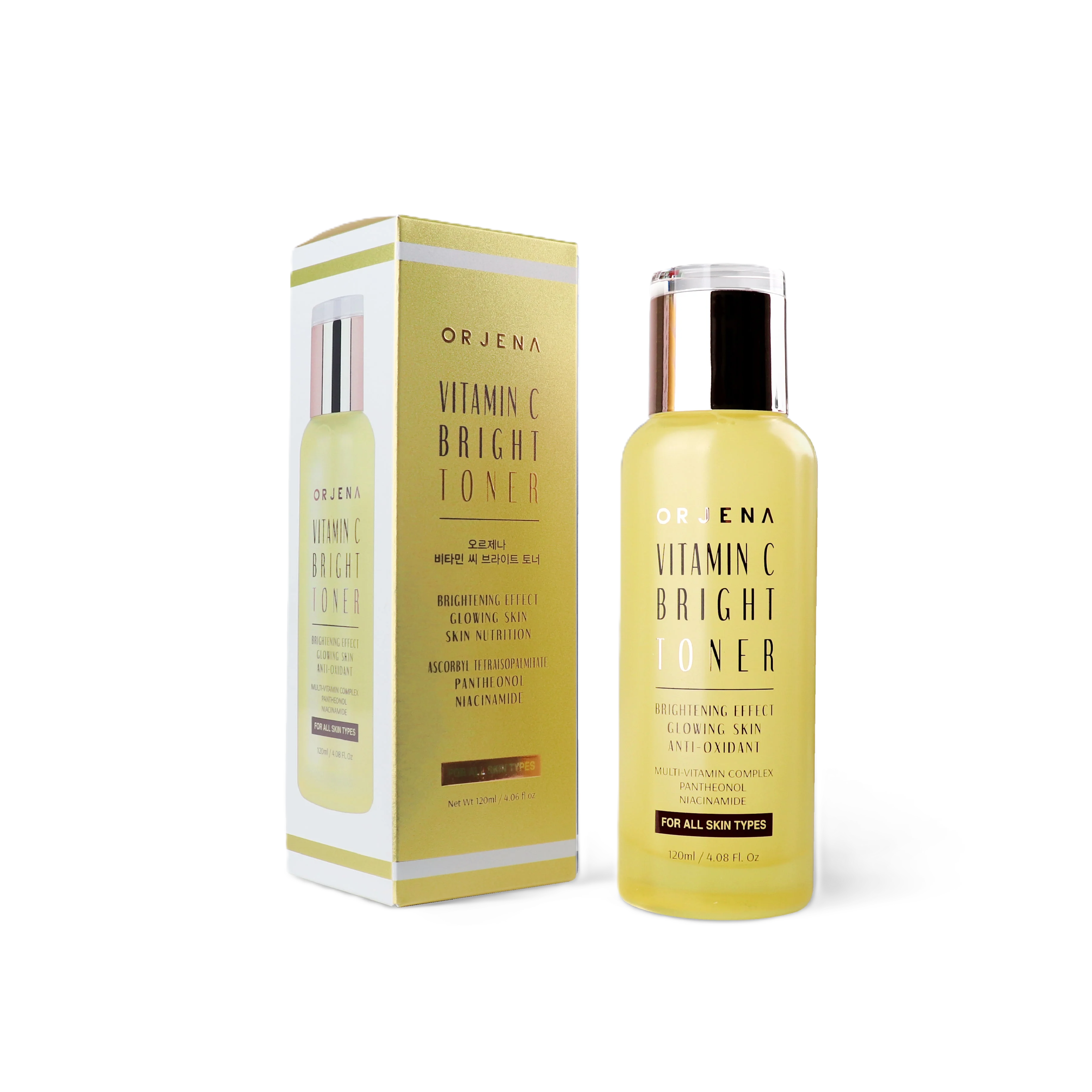 ORJENA Vitamin C Bright Toner 120ml  اورجينا تونر الفيتامين سي يرطب ويعزز اشراقة البشرة