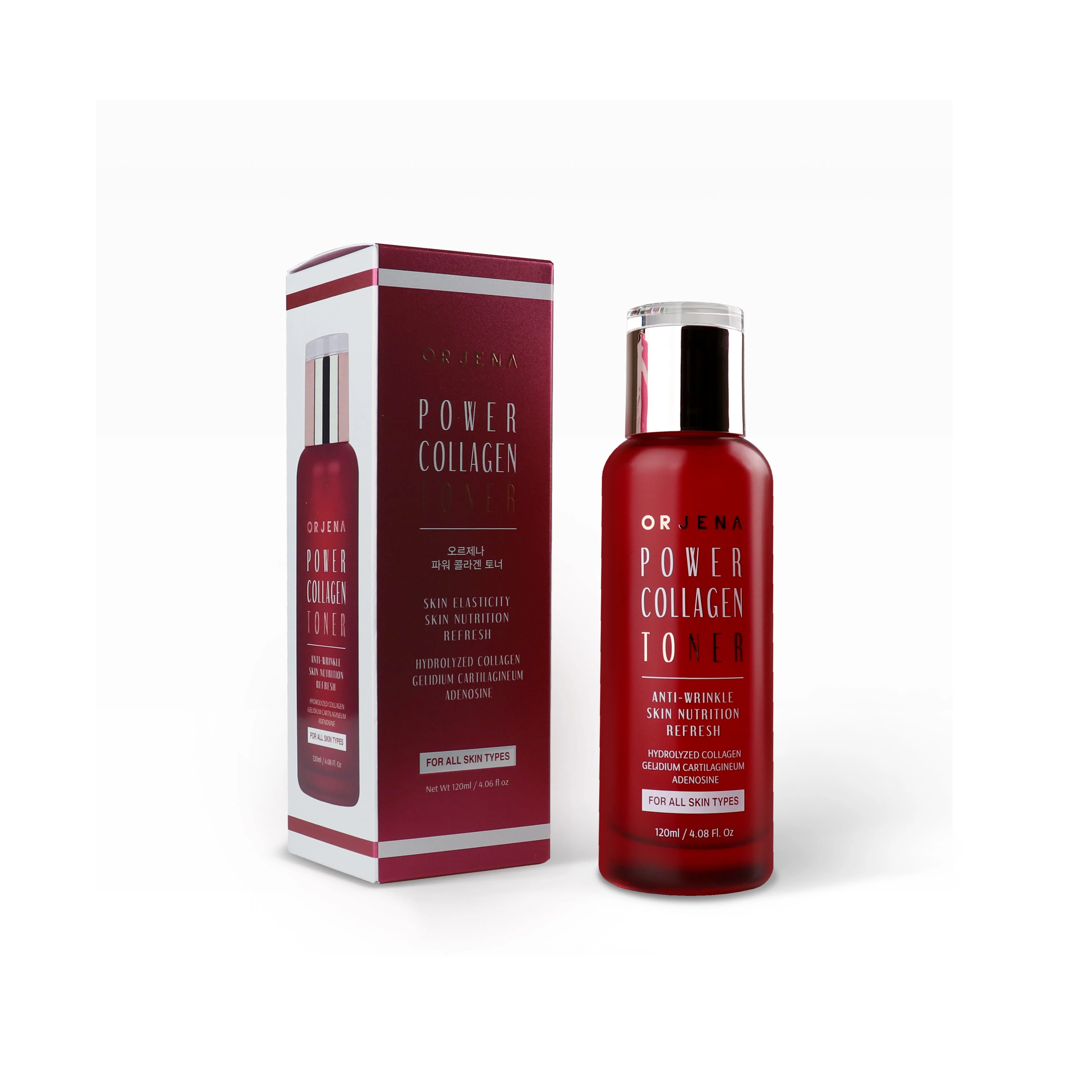 ORJENA Power Collagen Toner 120ml  اورجينا تونر الكولاجين المرطب والمنعش يحسن ملمس البشرة 