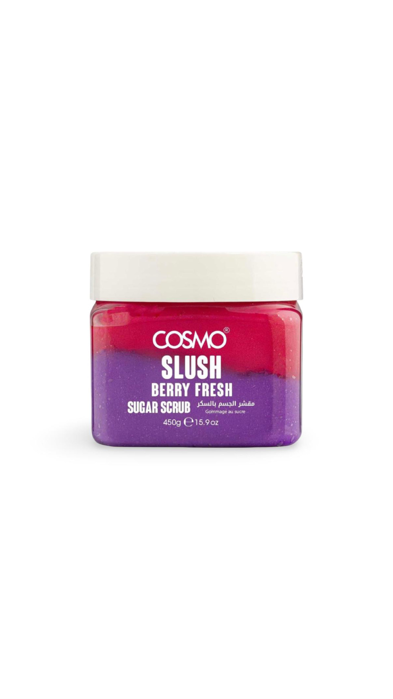 COSMO SLUSH BERRY FRESH SUGAR SCRUB 450g كوزمو مقشر للجسم بخلاصة التوت