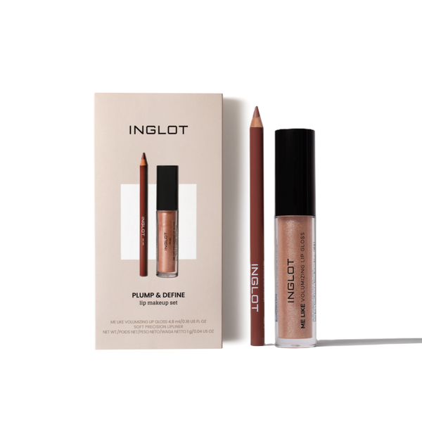 INGLOT PLUMP & DEFINE LIP MAKEUP SET (Lip Gloss 54 + Lipliner 63)  انجلوت مجموعة مكياج شفاه
