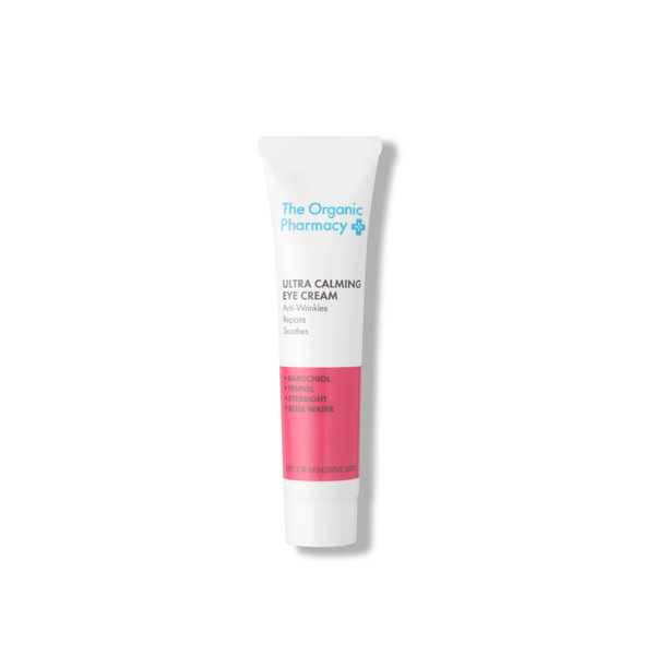 THE ORGANIC PHARMACY Ultra Calming Eye Cream 15ml  ذا اوركانك فارمسي كريم مرطب للمنطقة محيط العين تهدئها وتحسن مظهر الخطوط الدقيقة