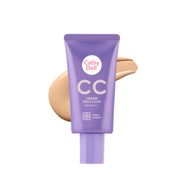 CATHY DOLL CC Cream Speed Cover SPF50 PA+++ گاثي دول كريم أساس للبشرة