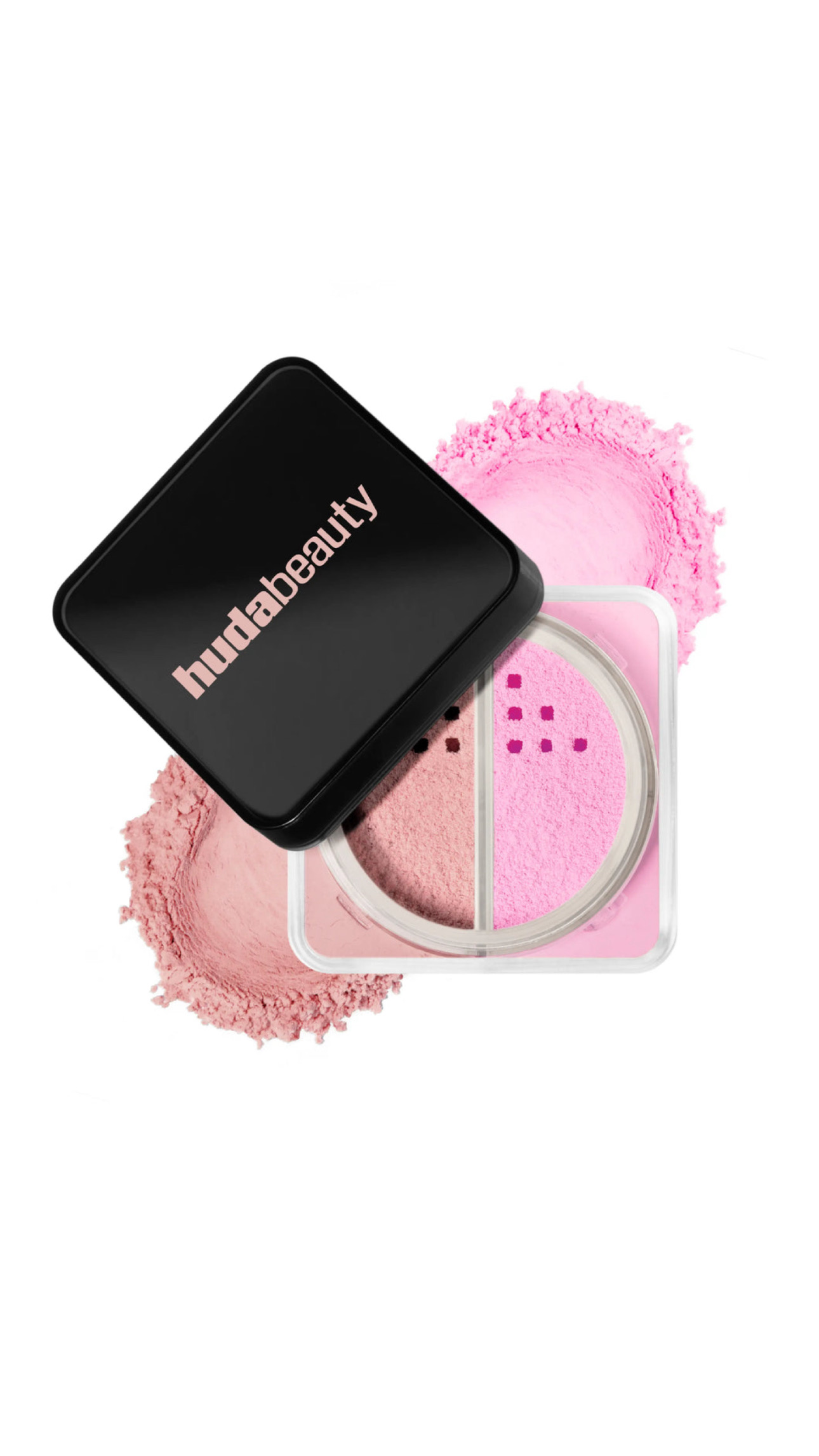 HUDA BEAUTY EASY BAKE LOOSE POWDER BRIGHTENING + CORRECTING DUO - Pink Ube هدى بيوتي لوس باودر ثنائي التركيبة