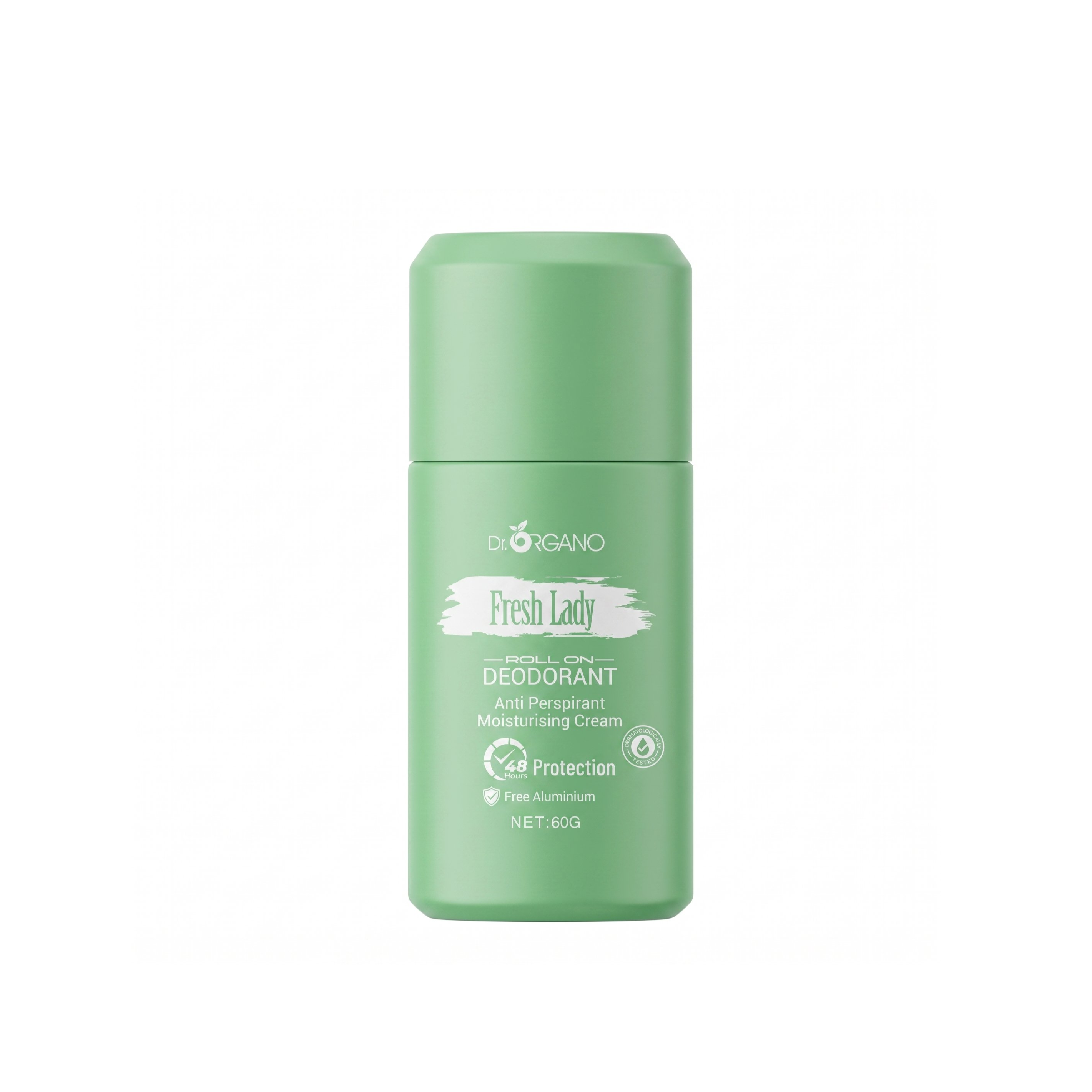 DR.ORGANO Roll-On Deodorant Anti Perspirant Moisturising Cream 60g - Fresh Lady دكتور اوركانو مزيل تعرق للنساء خالي من الالمنيوم