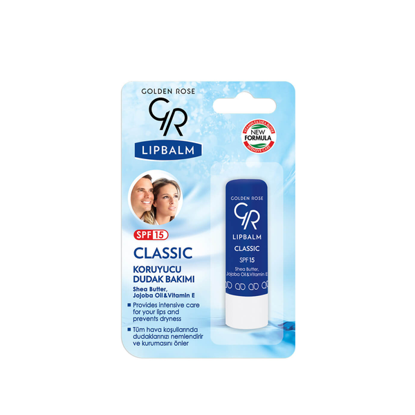 GOLDEN ROSE Lip Balm Classic SPF15  كولدن روز ستك مرطب شفاه بعامل حماية من اشعة الشمس