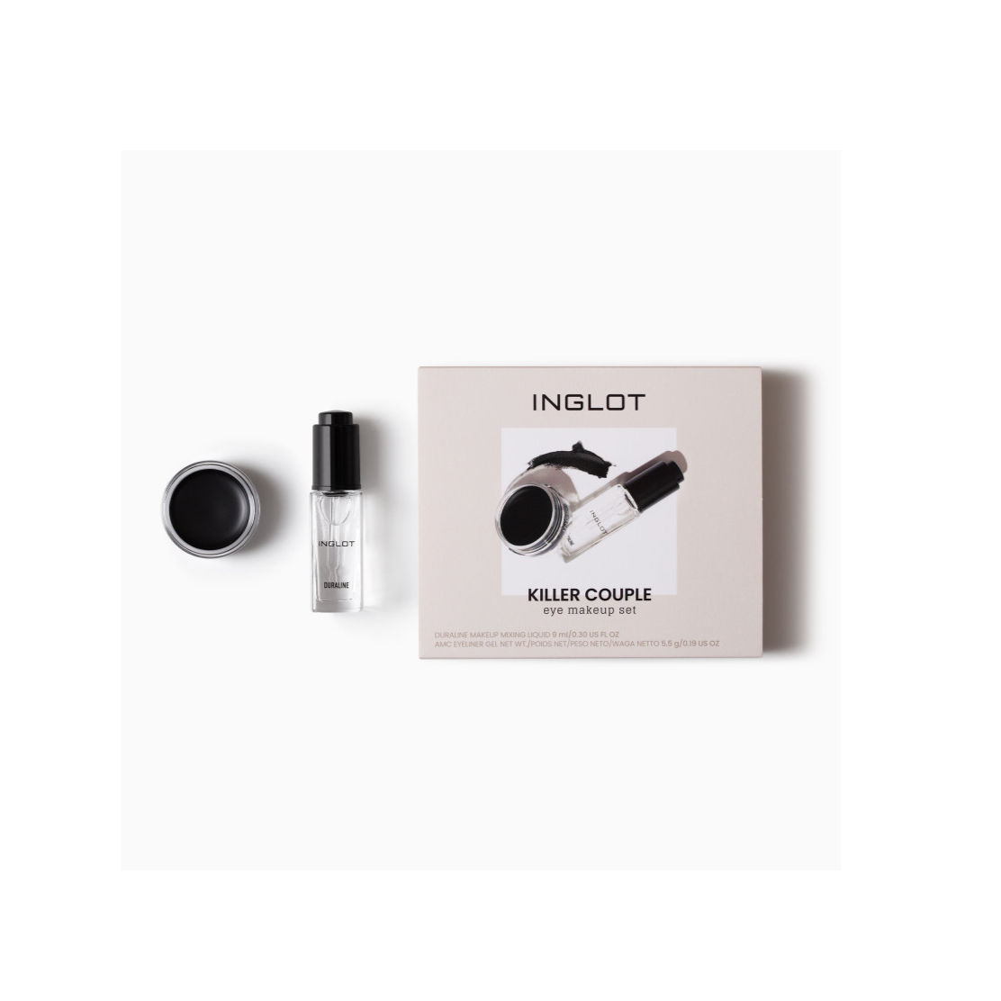 INGLOT Eye Makeup Set Killer Couple (Duraline 9ml + Eyeliner gel 77)  انجلوت مجموعة ثنائية لمكياج العيون