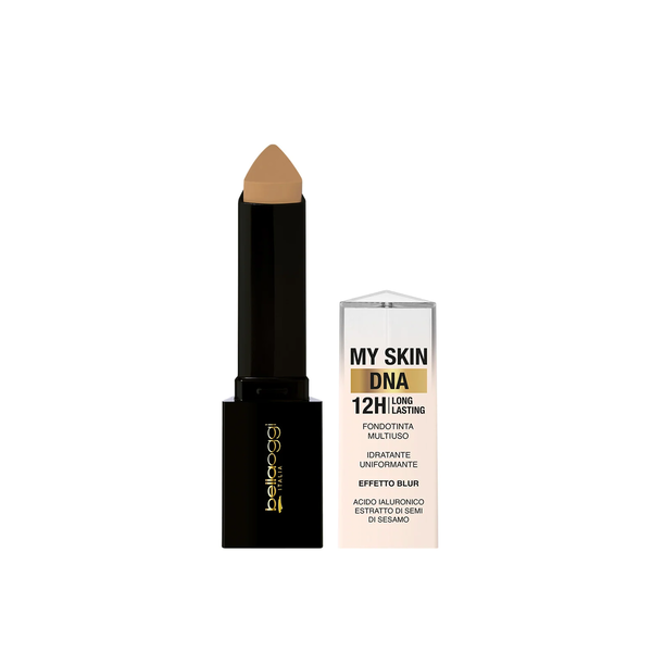 BELLAOGGI MY SKIN DNA 12H FOUNDATION STICK  بيلاأوجي كريم اساس ستك بتركيبة كريمية تتحول إلى ملمس بودري ناعم
