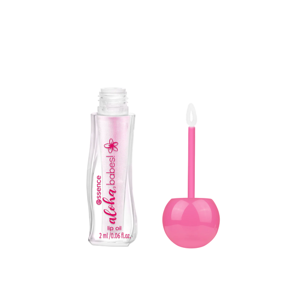 ESSENCE aloha, babes! lip oil  اسنس زيت شفاه لامع يرطب ويمنحها مظهرًا اكثر امتلاء