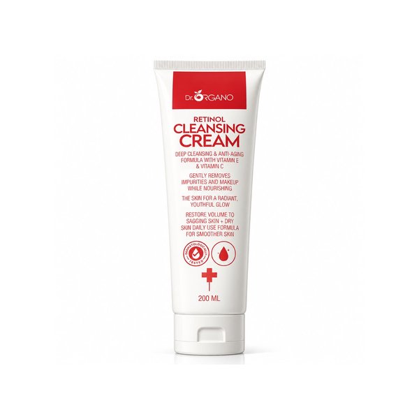 DR. ORGANO RETINOL CLEANSING CREAM 200ml دكتور أورگانو غسول كريمي منظف للبشرة