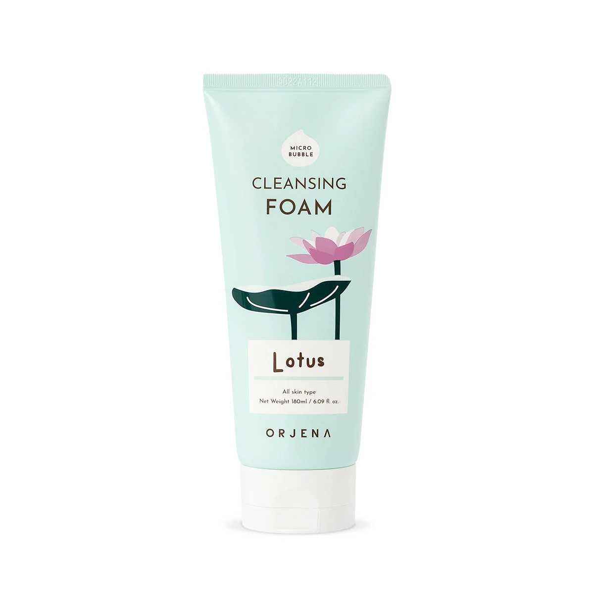 ORJENA Smile Day Cleansing Foam 180ml - Lotus  اورجينا غسول رغوي ينظف البشرة بلطف ينقي المسام ويحسن ملمسها غني بخلاصة اللوتس