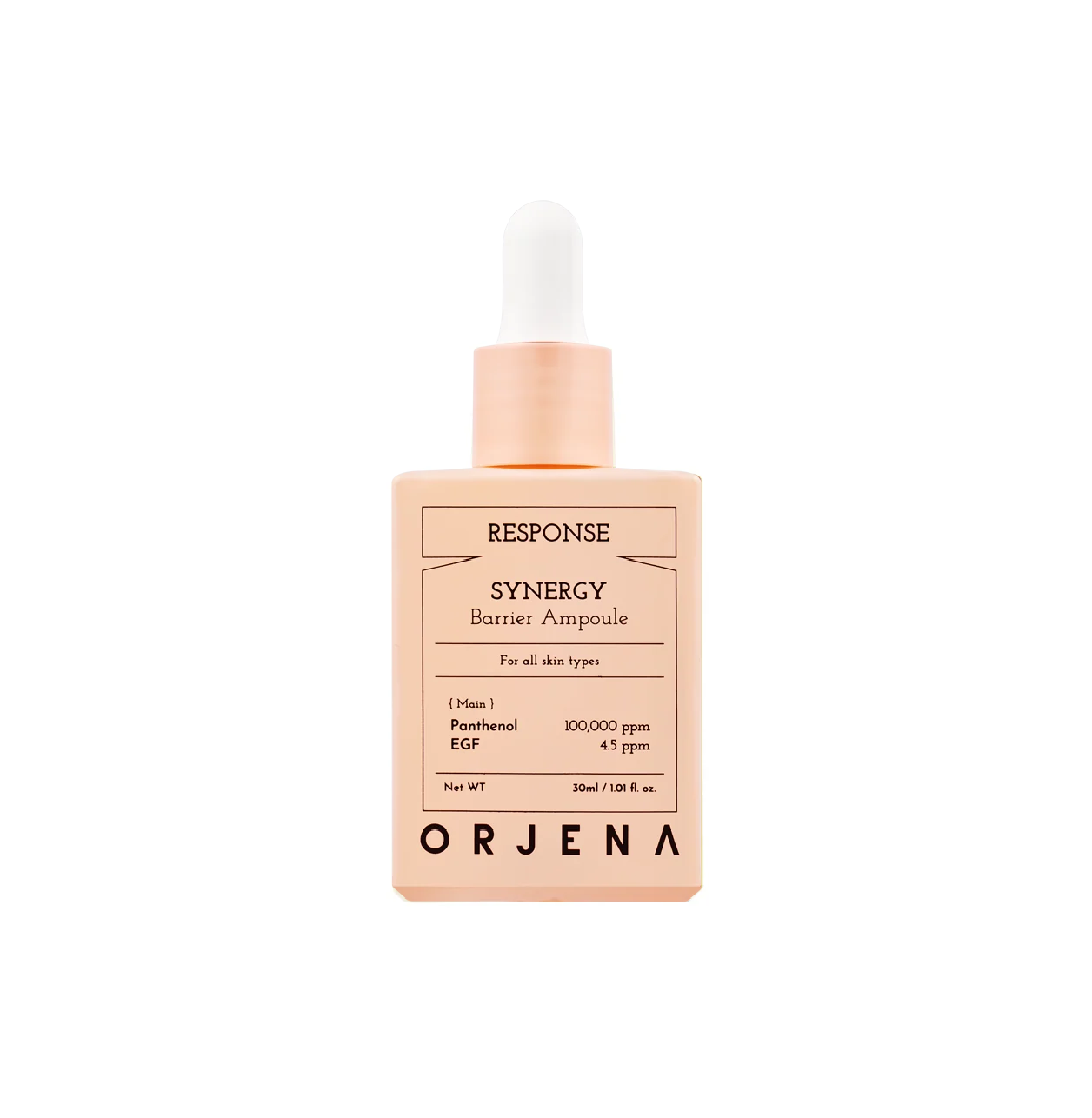 ORJENA Response Synergy Barrier Ampoule 30ml  اورجينا امبول سيروم مرطب مكثف مصمم للعناية بالبشرة الجافة والحساسة وقليلة الترطيب غني بالبانثينول