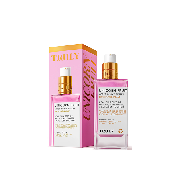 TRULY Unicorn Fruit After Shave Serum 90ml  ترولي سيروم للعناية بالبشرة بعد الحلاقة يوحد لون البشرة ويهدئ الاحمرار والتهيج وينعم الملمس