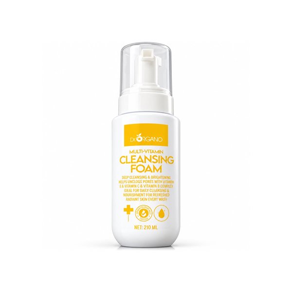 DR. ORGANO MULTI-VITAMIN CLEANSING FOAM 210ml دكتور أورگانو غسول رغوي منظف للبشرة