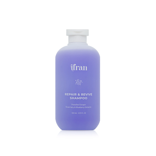IFRAN Repair & Revive Shampoo for dry hair 500ml  ايرفان شامبو لشعر الجاف ينظف بلطف ويرطب بعمق ويمنح الشعر نعومة