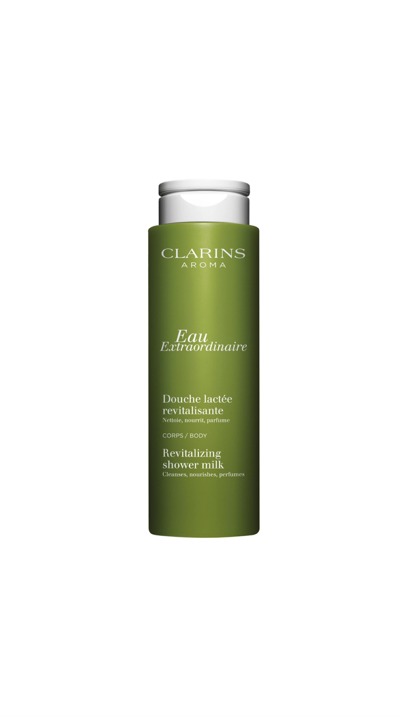 CLARINS AROMA EAU EXTRAORDINAIRE REVITALIZING SHOWER MILK 200ml كلارنس غسول استحمام حليبي