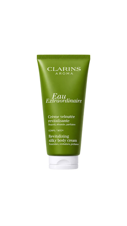 CLARINS AROMA EAU EXTRAORDINAIRE CRÈME VELOUTÉE REVITALISANTE REVITALIZING SILKY BODY CREAM 200ml كلارنس كريم مجدد ومغذي للجسم