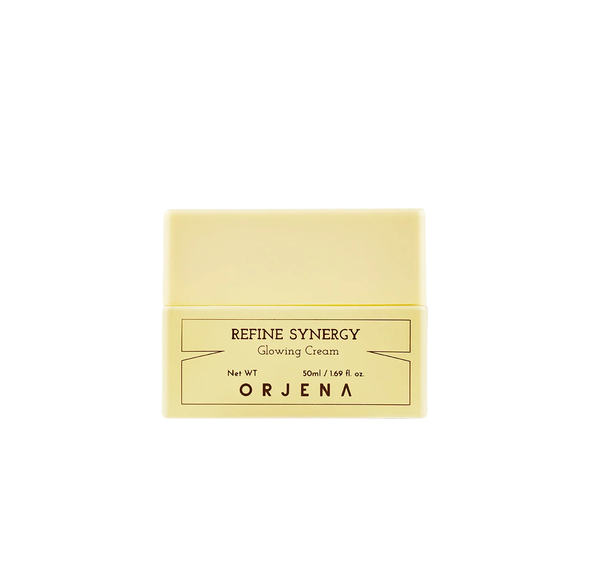 ORJENA Refine Synergy Glowing Cream 50ml  اورجينا كريم مرطب غني بالنياسيناميد يوحّد لون البشرة ويقلل مظهر التصبغات والبقع الداكنة