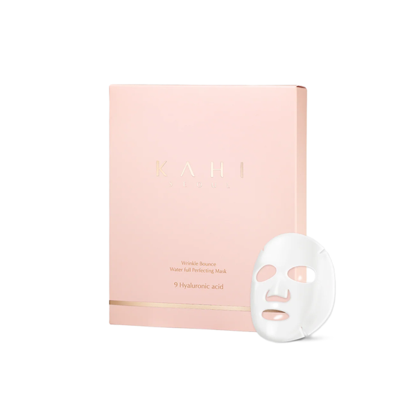 KAHI Water Full Perfecting Hydrating Face Mask - 6Pcs  كاهي ماسك ورقي يرطب البشرة بعمق ويعزز احتفاظها بالرطوبة غني بحمض الهيالورونيك