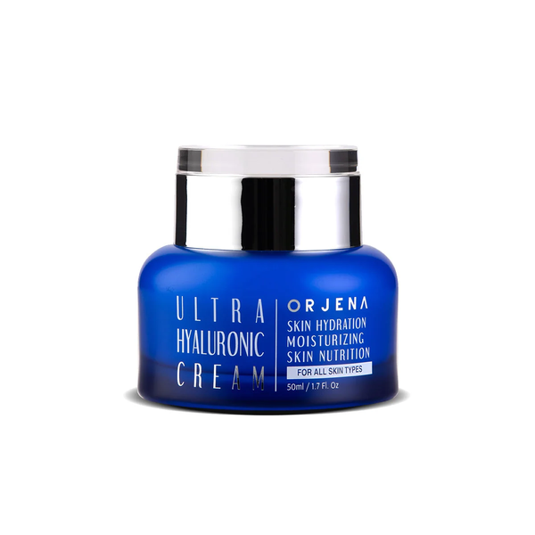 ORJENA Ultra Hyaluronic Cream 50ml  اورجينا كريم حمض الهيالورونيك يوفر ترطيباً مكثفاً ويساعد على دعم حاجز البشرة