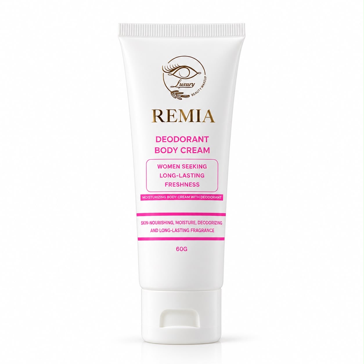 REMIA Deodorant Body Cream 60g ريميا كريم مرطب جسم يمنحه نعومة وانتعاشًا