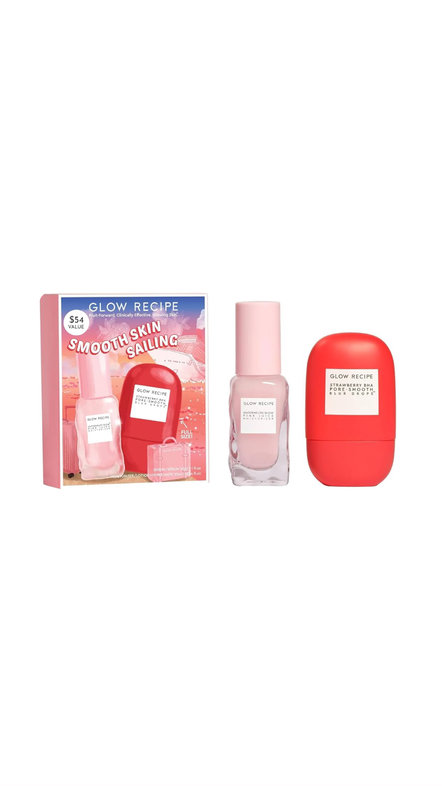 GLOW RECIPE SMOOTH SKIN SAILING BLUR & HYDRATE KIT گلو ريسيپي مجموعة ترطيب البشرة وتقليل المسام