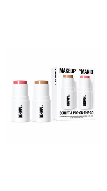MAKEUP BY MARIO SCULPT & POP ON-THE-GO - Light Medium + Sweet Pink ميك آب باي ماريو بگج مكياج الوجه (كونتور،أحمر خدود)