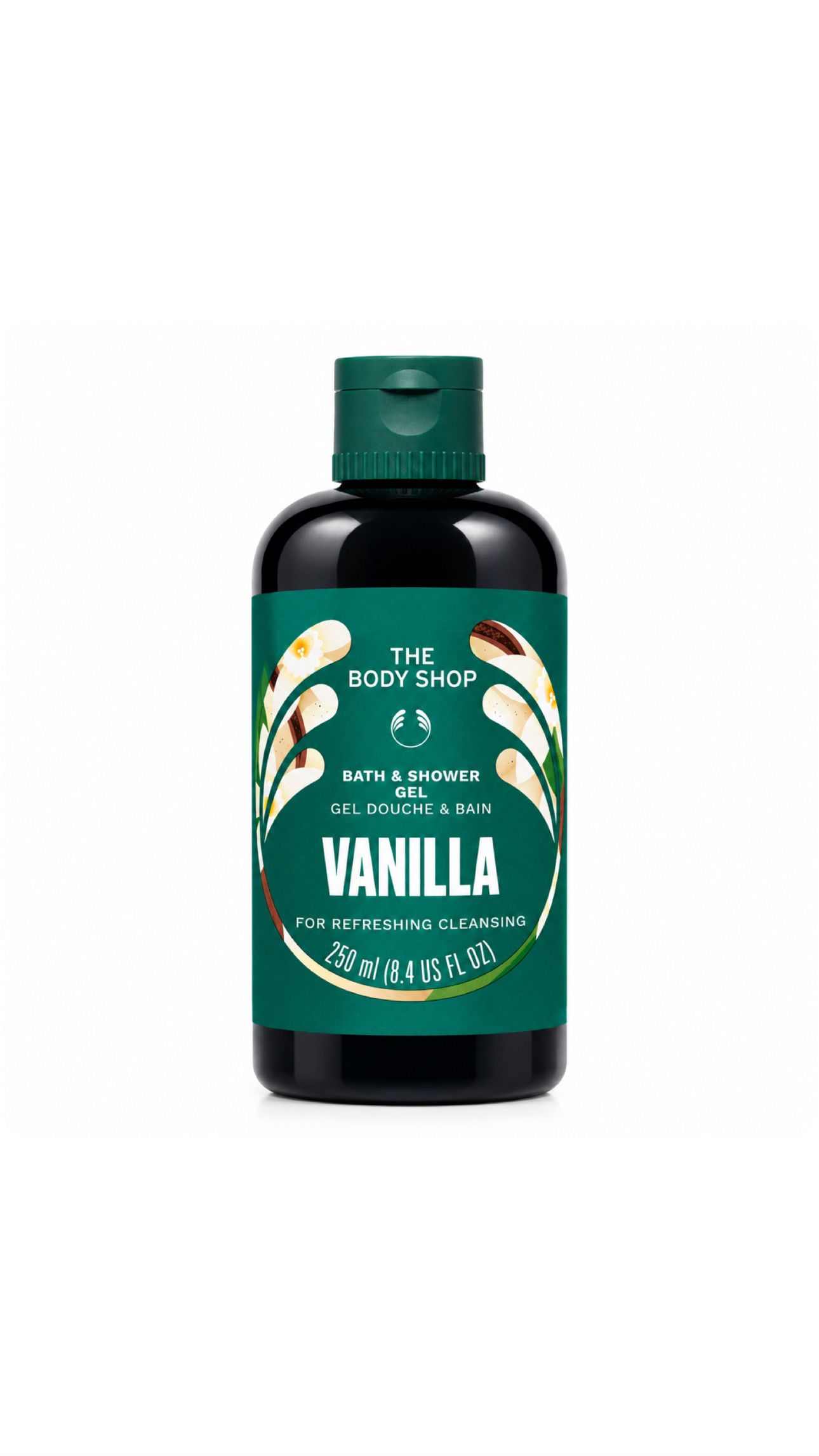 THE BODY SHOP BATH & SHOWER GEL VANILLA 250ml ذا بدي شوب جل استحمام منظف للجسم