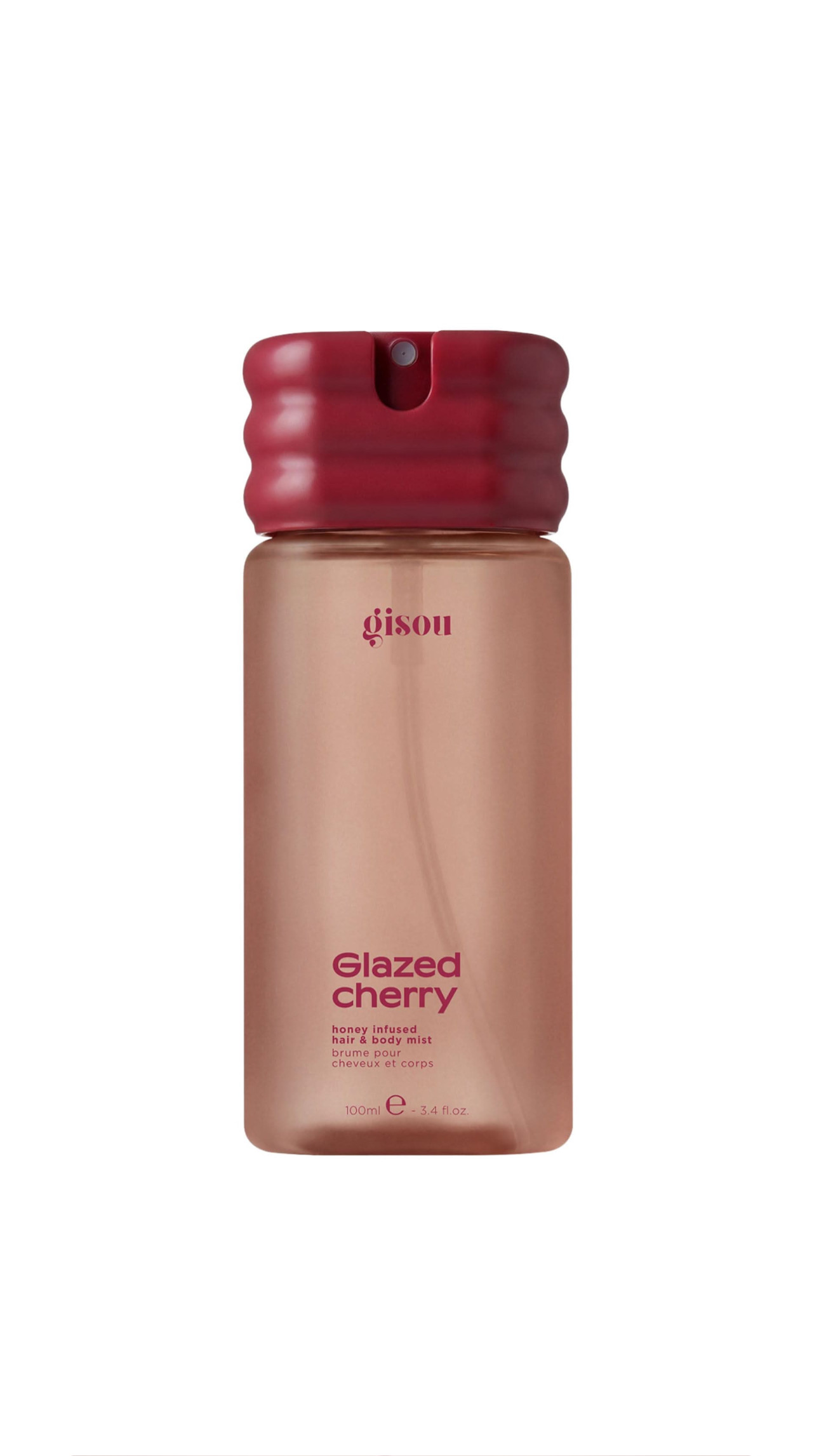 GISOU HONEY INFUSED HAIR & BODY MIST - GLAZED CHERRY 100ml جيسو رذاذ معطر ومرطب للجسم والشعر