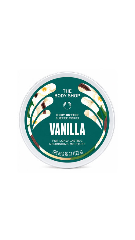 THE BODY SHOP BODY BUTTER VANILLA 200ml ذا بدي شوب زبدة مرطبة ومغذية للجسم بخلاصة الڤانيليا
