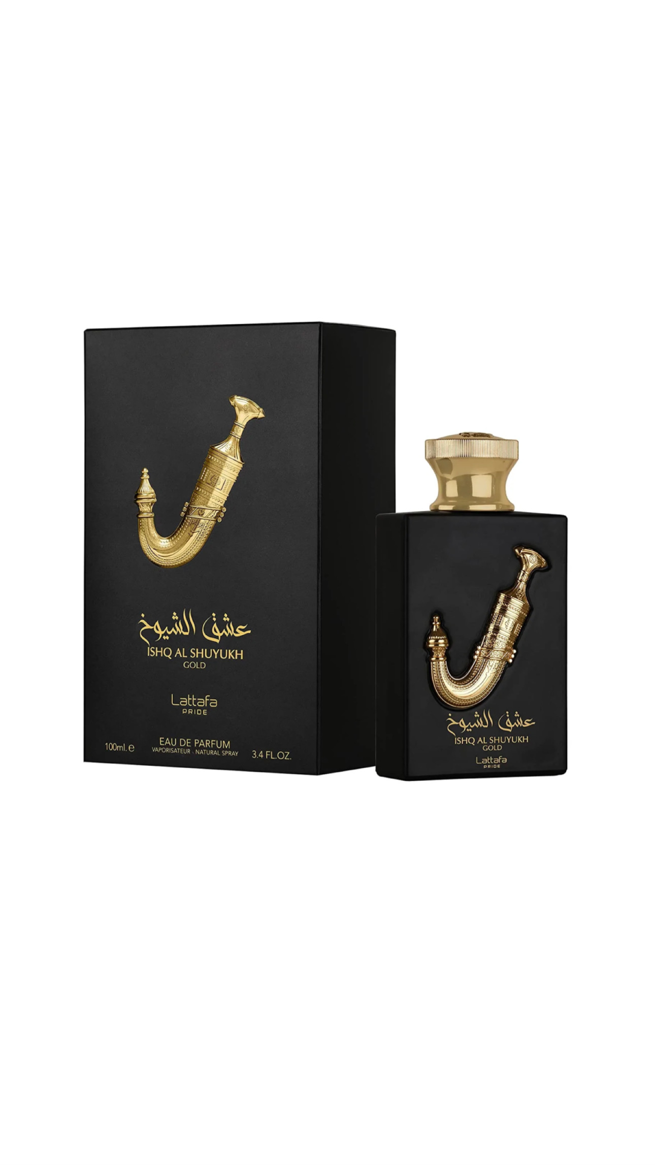 LATTAFA ISHQ AL SHUYUKH GOLD BY EAU DE PARFUM 100ml لطافة عطر عشق الشيوخ للجنسين